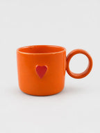 Kubek Ceramiczny Orange Heart 350 ml