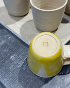 Kubek Ceramiczny Żółty Vintage 200 ml