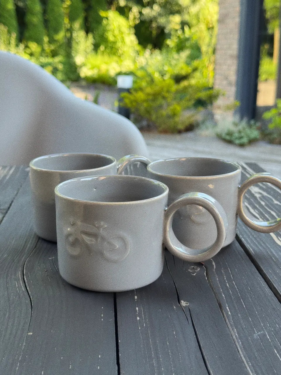 Ceramiczny Kubek Grey Bike 350 ml