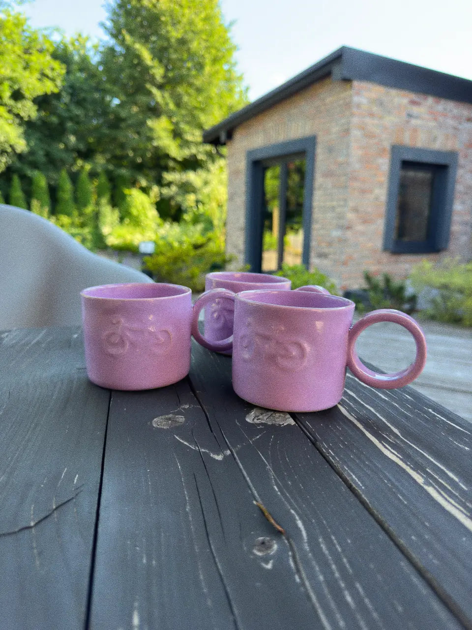 Ceramiczny Kubek Purple Bike 350 ml