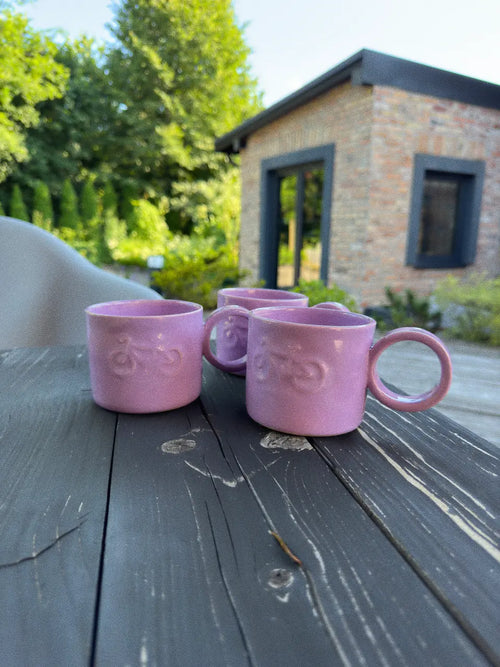Ceramiczny Kubek Purple Bike 350 ml